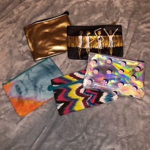 Assortment of Ipsy Makeup Bags